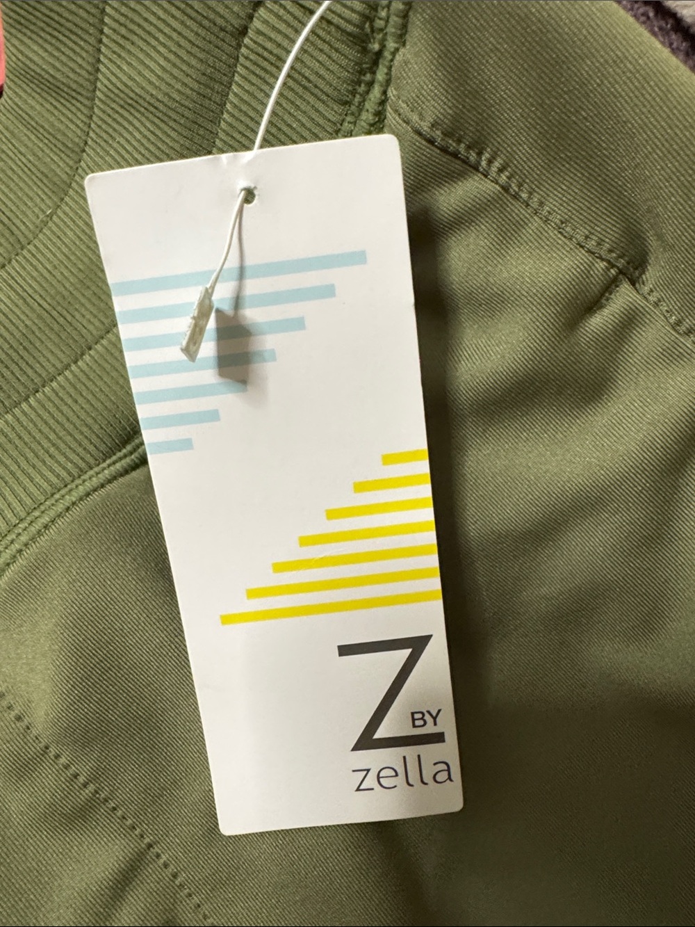 Zella Olive Green Women's Drawstring Joggers - Picture 4 of 6